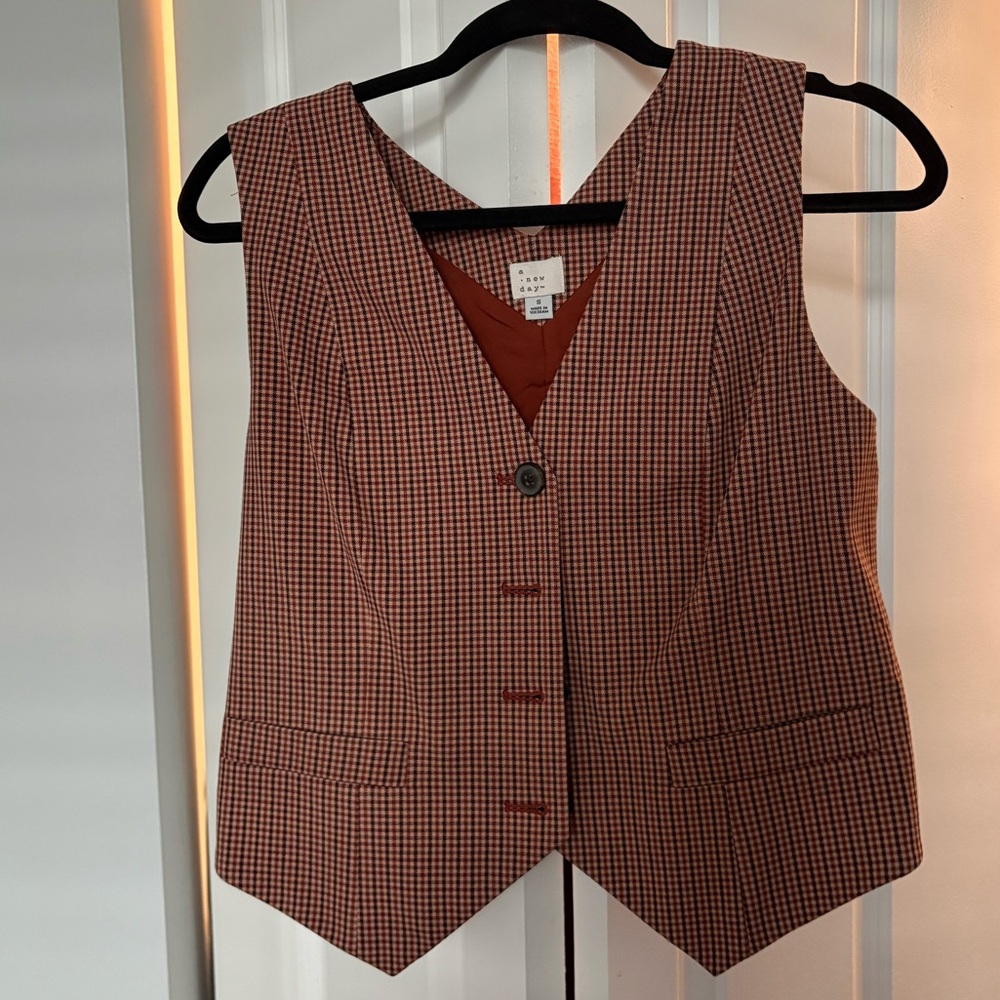 Plaid vest